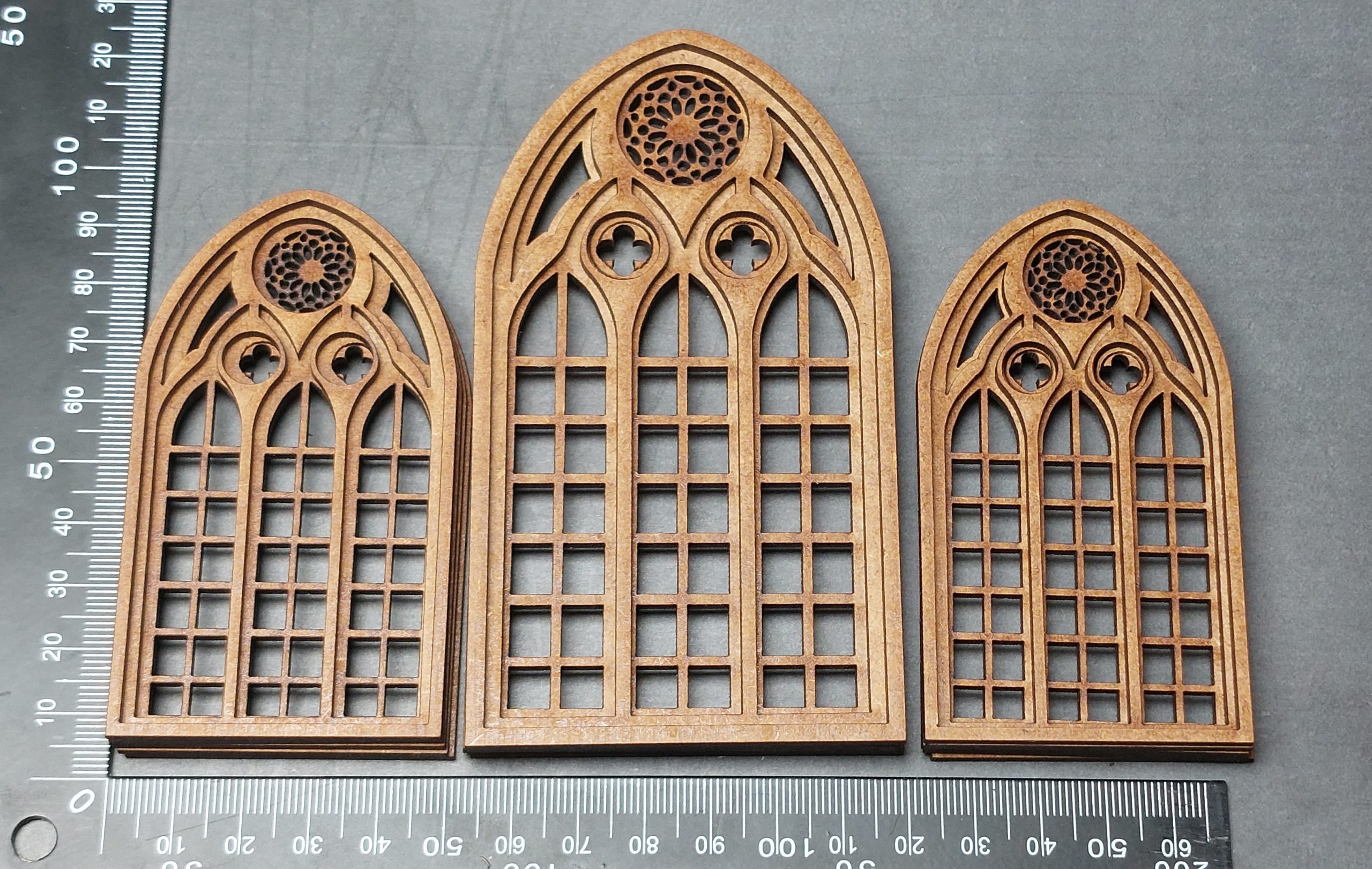 3D Gothic Windows Set of Style